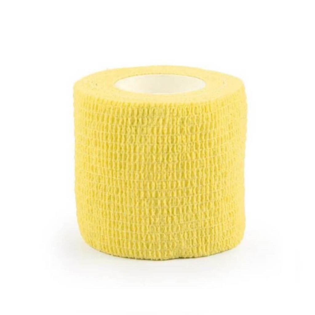 Kendinden Yapışkanlı Elastik Coban Bandaj Sarı Renkli 5 cm
