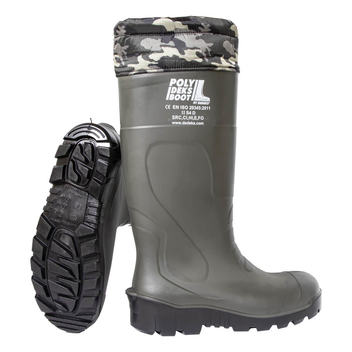 No: 38 Boğazlı Çelik Burunlu Poliüretan Çizme PolyDeks Bot