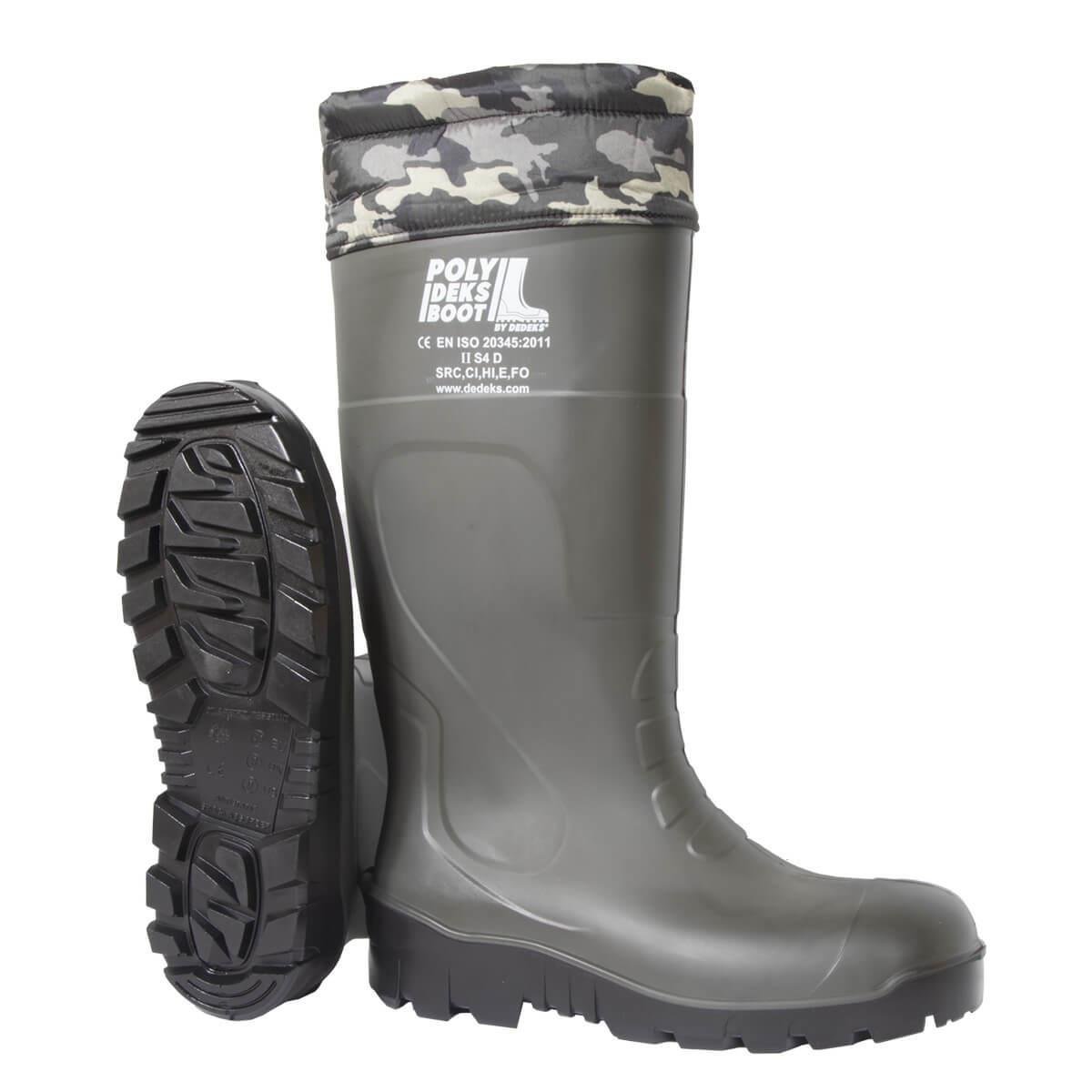 No: 40 Boğazlı Çelik Burunlu Poliüretan Çizme PolyDeks Bot