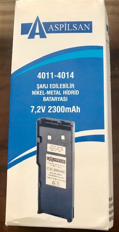 ASP4011 Aselsan 4011/4014/4015 Bataryası 2300mAH Ni-Mh (Klips dahil)