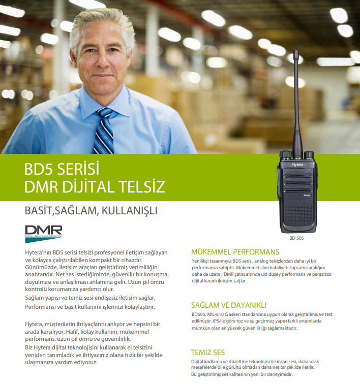 Hytera BD505 VHF El Telsizi (İzne tabidir)
