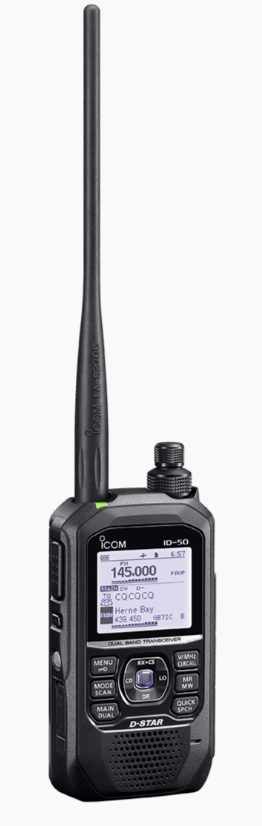 Icom ID-50E Dual Band VHF/UHF D-Star El Telsizi (İzne tabidir)