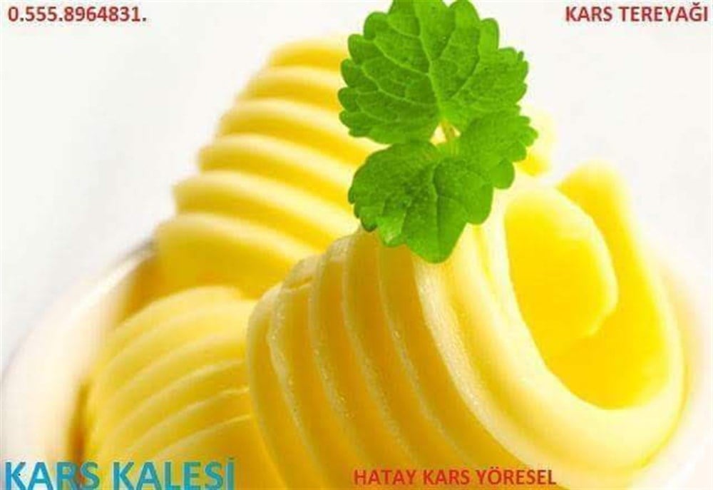 Kars doğal köy tereyağı, 1kg. ambalajda