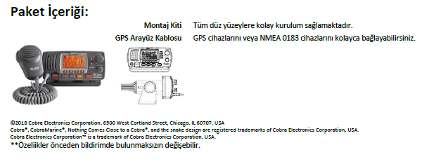 MRF77B GPS E VHF Deniz Sabit Telsiz (İzne tabidir)