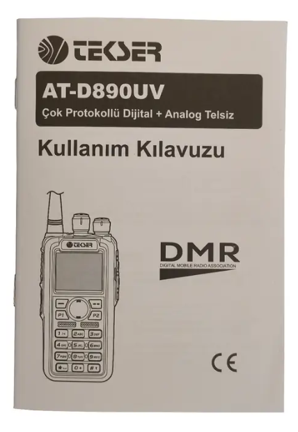 TEKSER AT-D890UV DUAL BAND ANALOG/DMR EL TELSİZİ