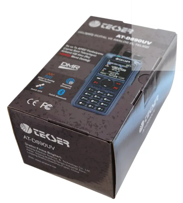TEKSER AT-D890UV DUAL BAND ANALOG/DMR EL TELSİZİ