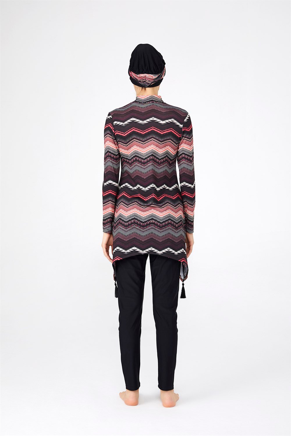 Adasea Likralı Tam Kapalı Tesettür Mayo 4270 Siyah