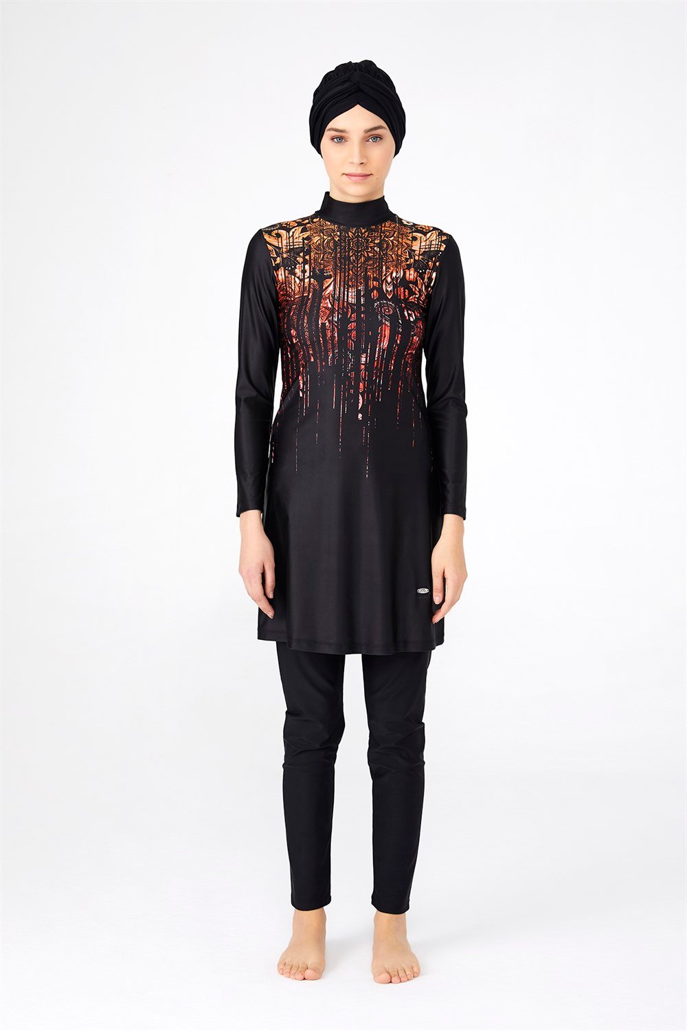 Adasea Likralı Tam Kapalı Tesettür Mayo 4269 Siyah