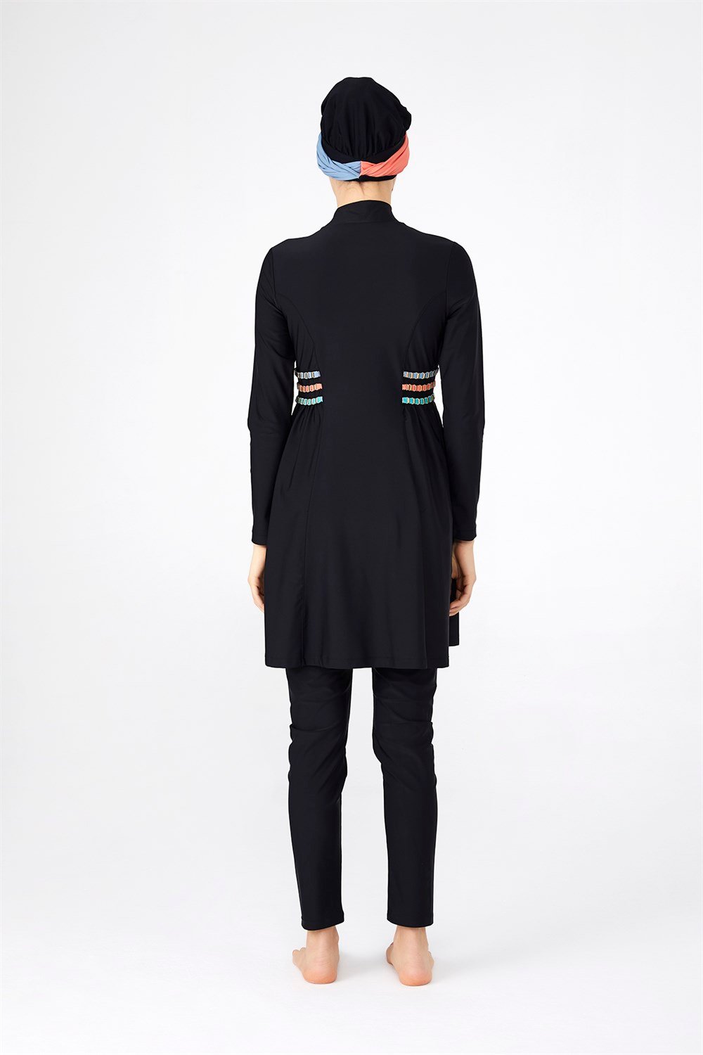 Adasea Likralı Tam Kapalı Tesettür Mayo 4249 Siyah