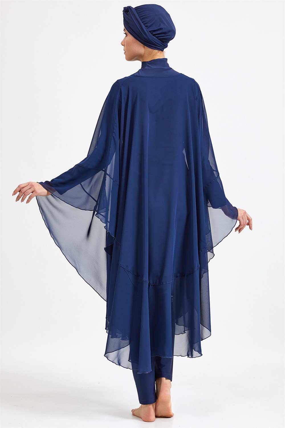 Adasea Pareo Mayo Üzerine Kaftan Koyu Lacivert 6050 Remsa Mayo