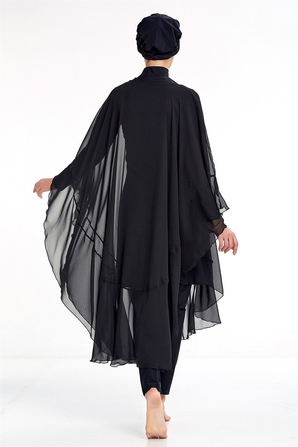 Adasea Pareo Mayo Üzerine Kaftan Siyah 6050 Remsa Mayo