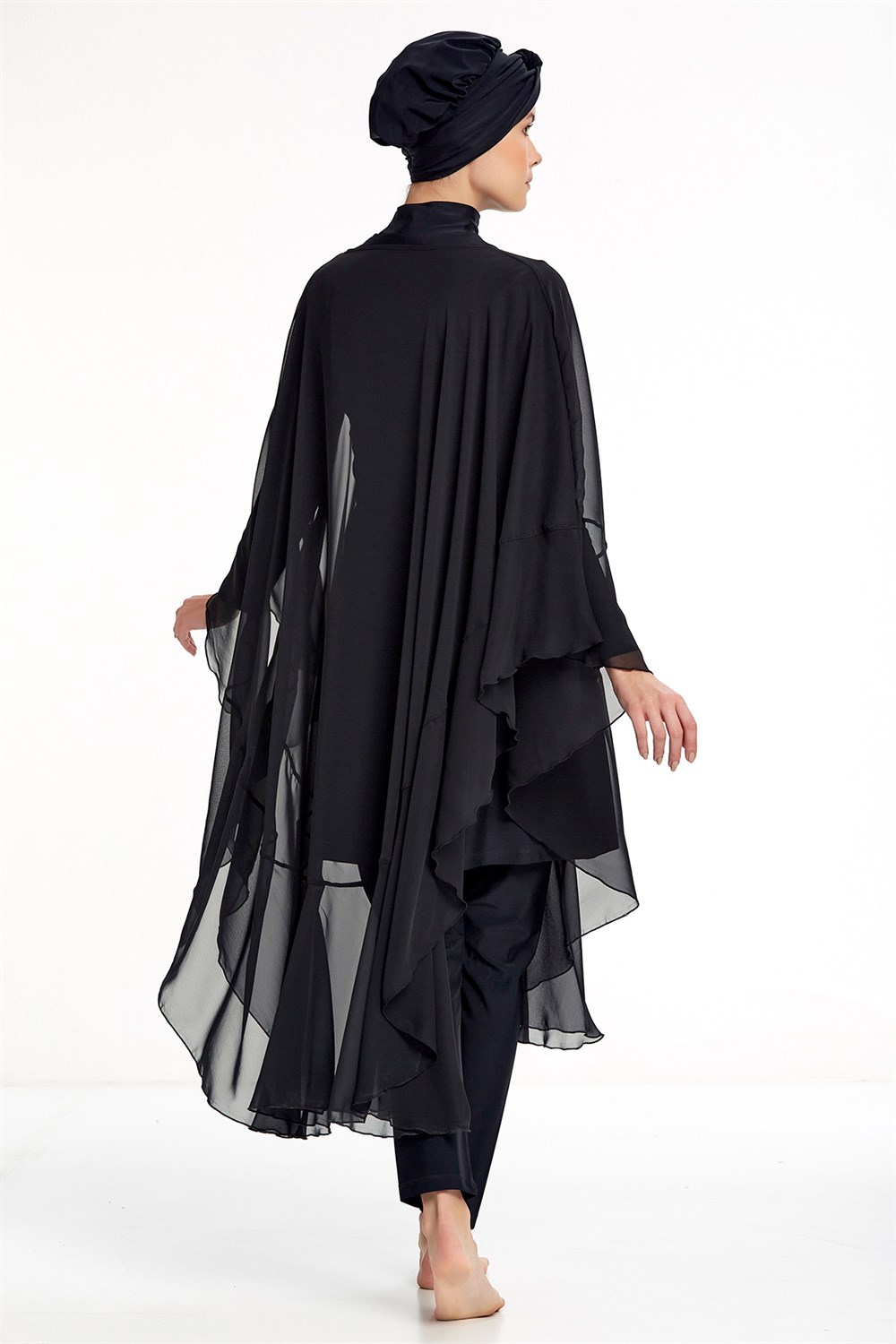 Adasea Pareo Mayo Üzerine Kaftan Siyah 6050 Remsa Mayo