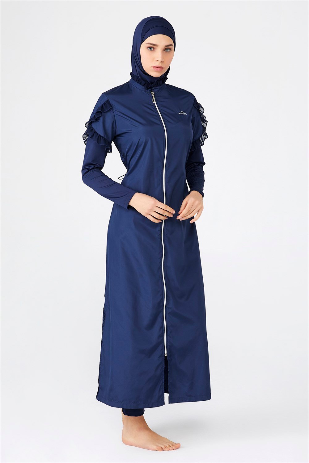 Adasea Tam Kapalı Tesettür Mayo 1255 Koyu Lacivert