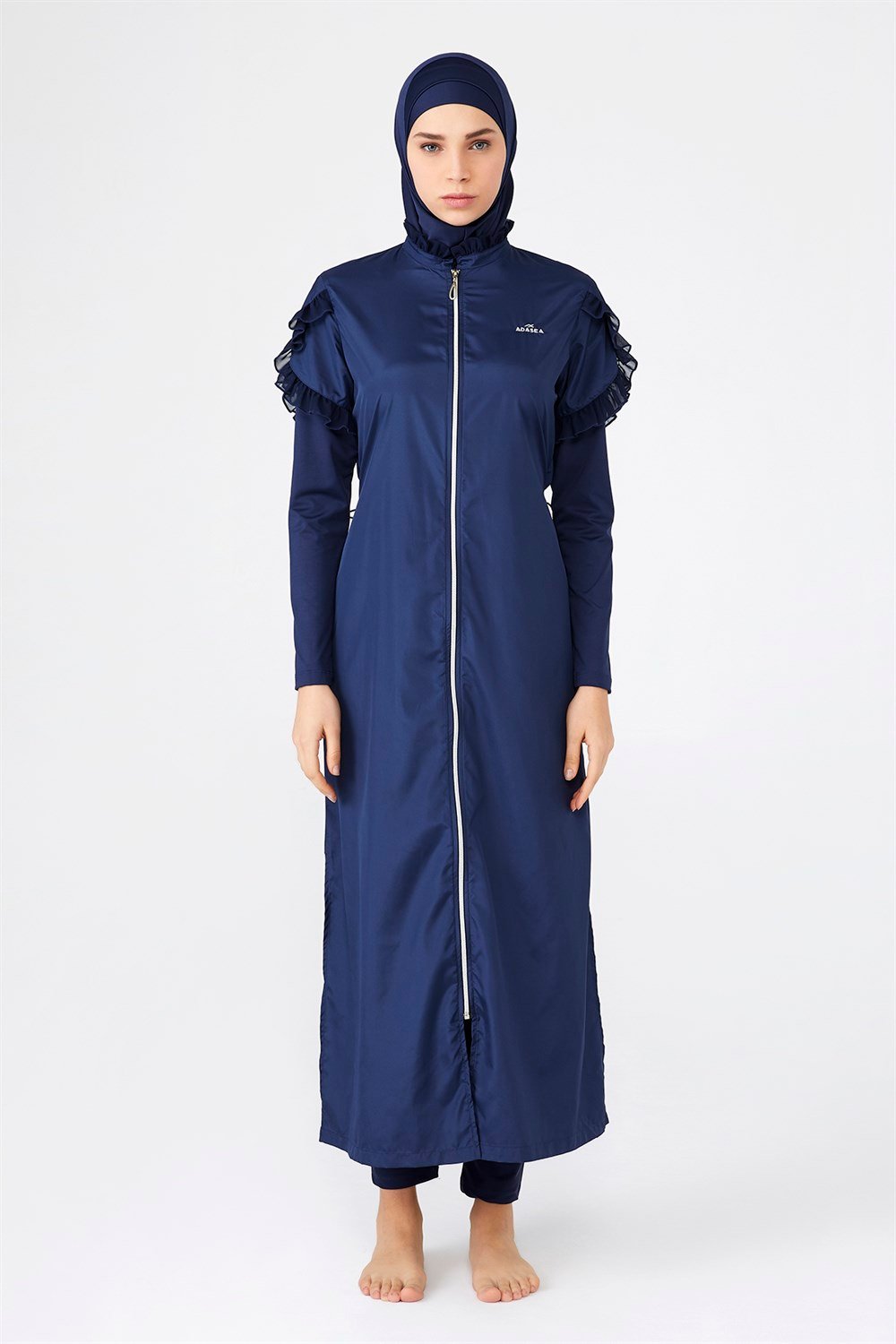 Adasea Tam Kapalı Tesettür Mayo 1255 Koyu Lacivert