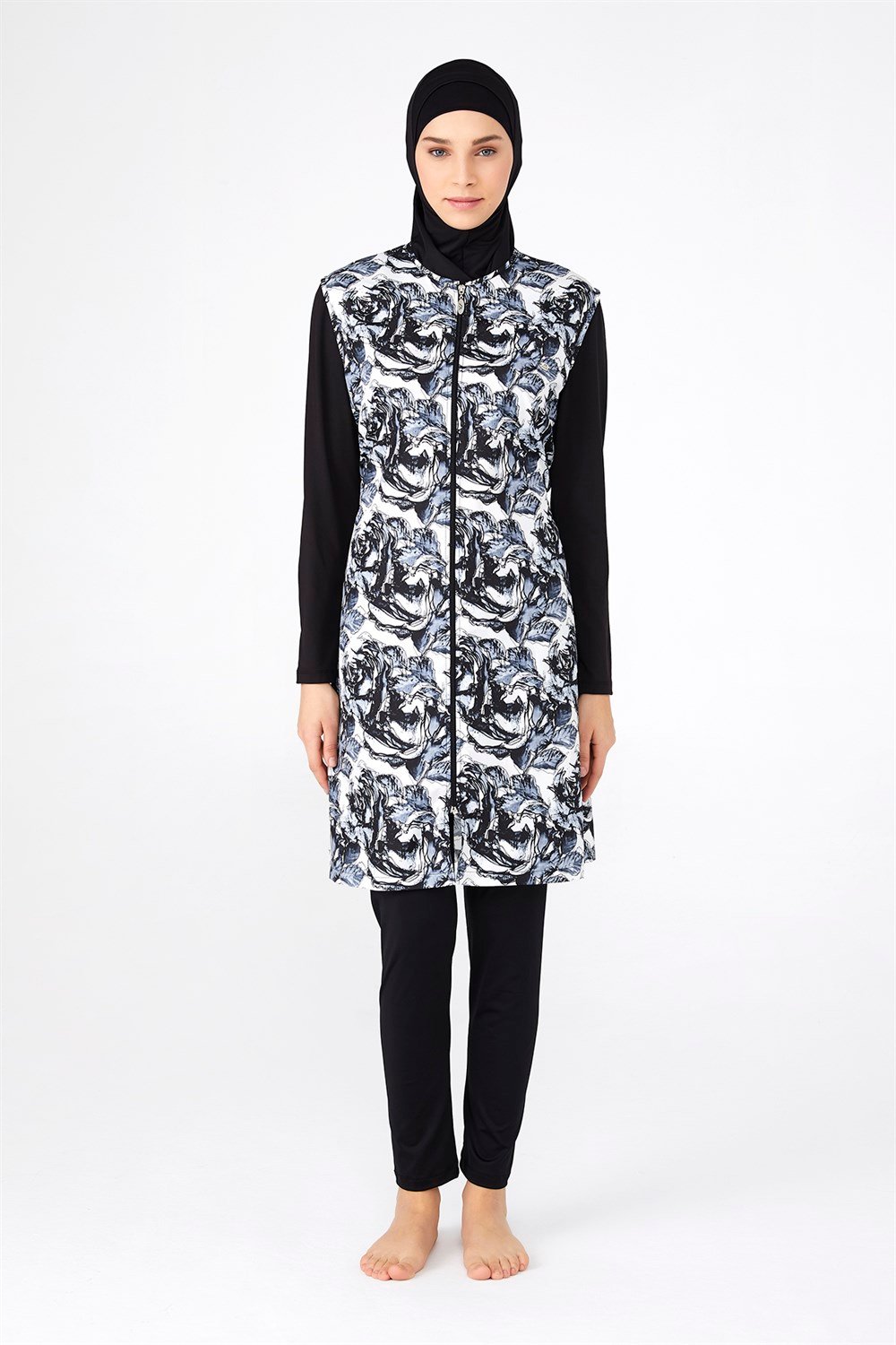 Adasea Tam Kapalı Tesettür Mayo 2172 Siyah