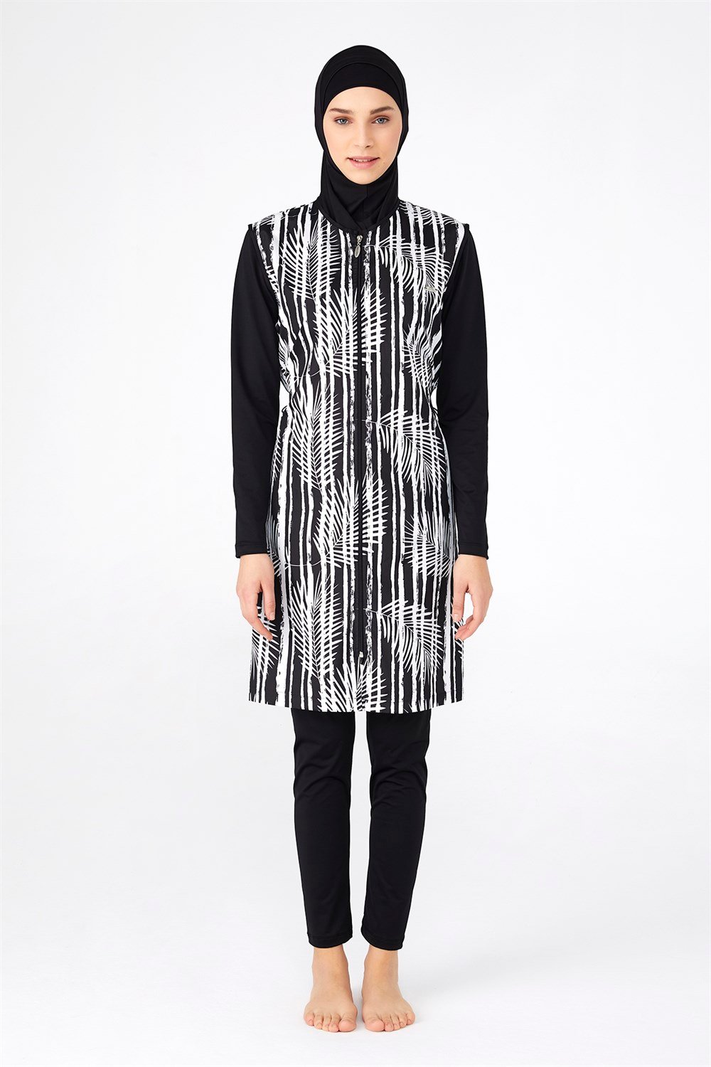 Adasea Tam Kapalı Tesettür Mayo 2173 Siyah