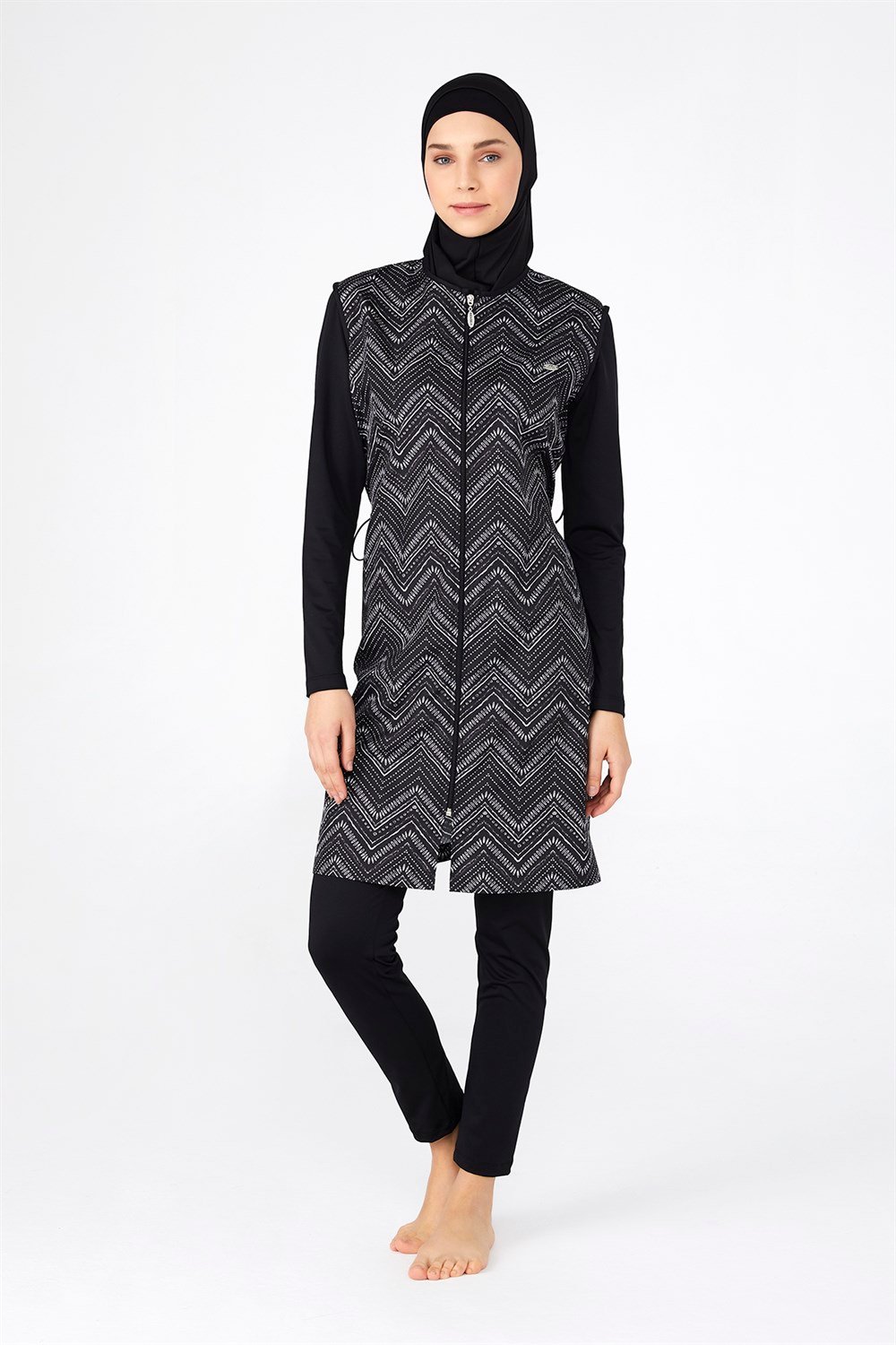 Adasea Tam Kapalı Tesettür Mayo 2174 Siyah