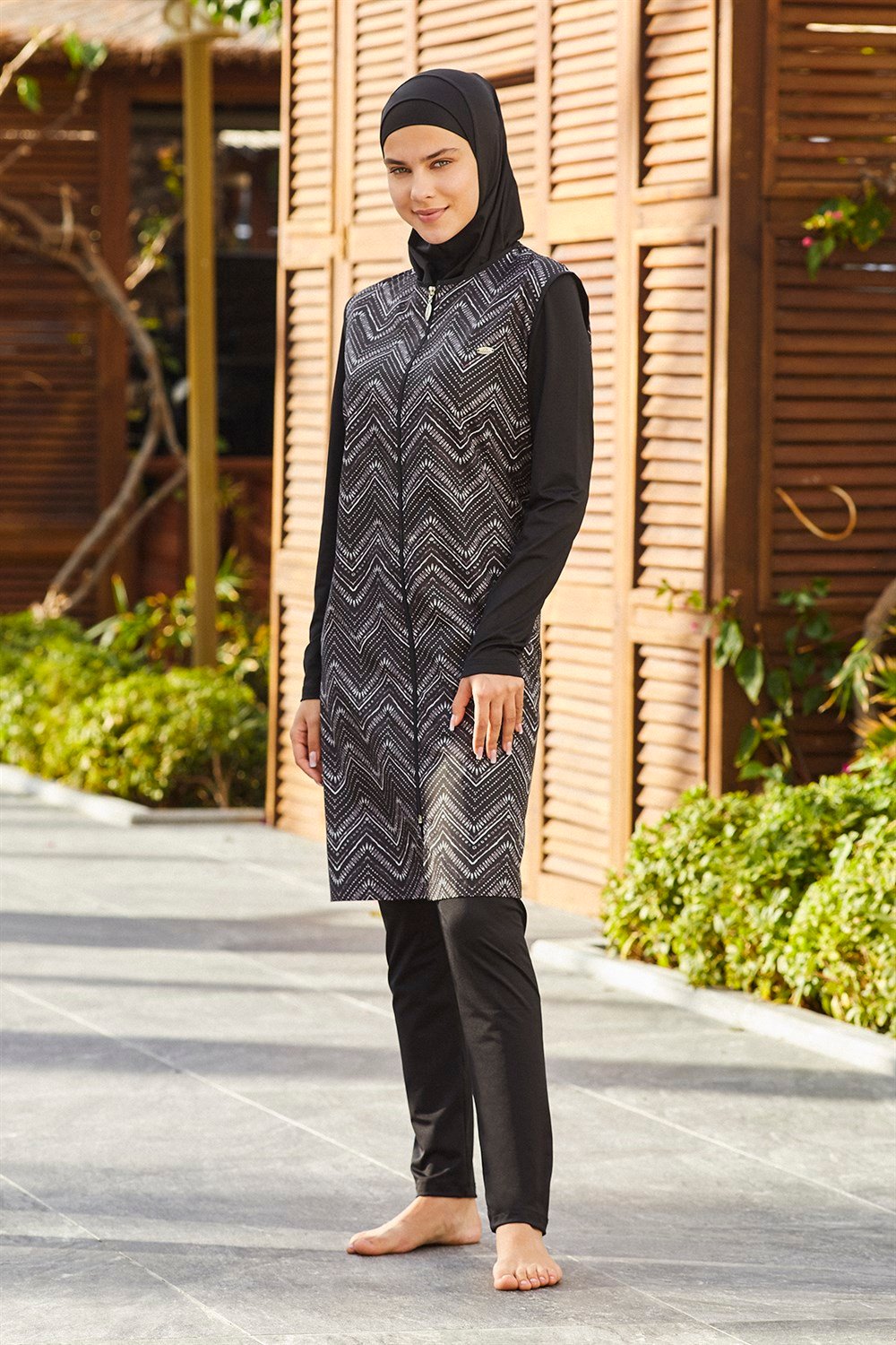 Adasea Tam Kapalı Tesettür Mayo 2174 Siyah