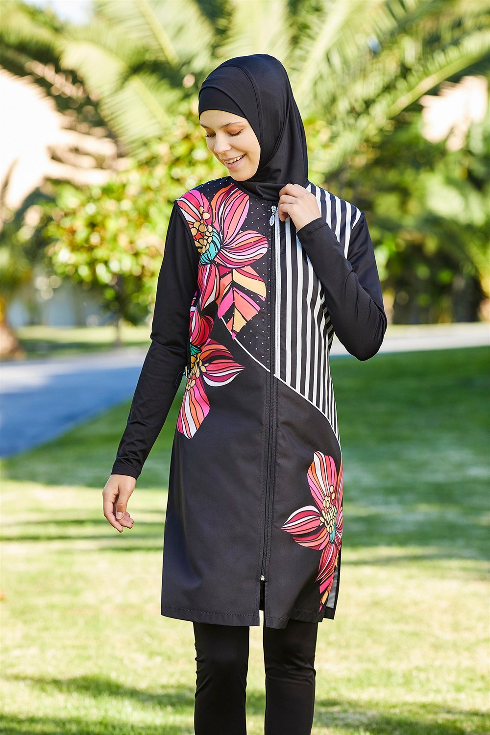 Adasea Tam Kapalı Tesettür Mayo 2179 Siyah