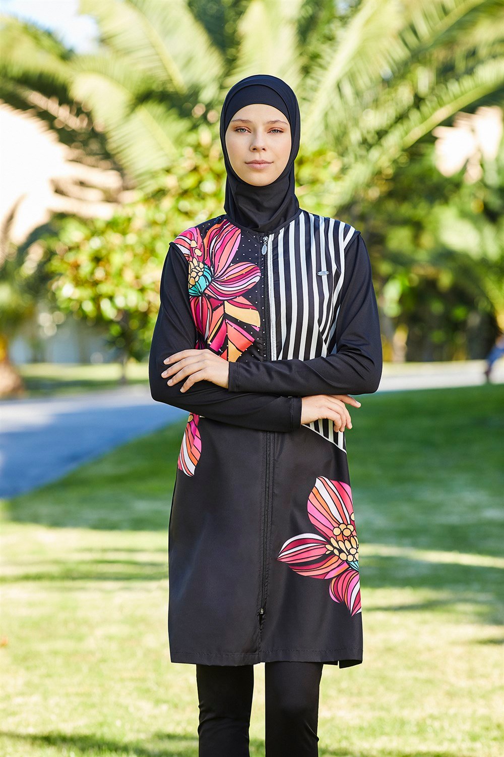 Adasea Tam Kapalı Tesettür Mayo 2179 Siyah