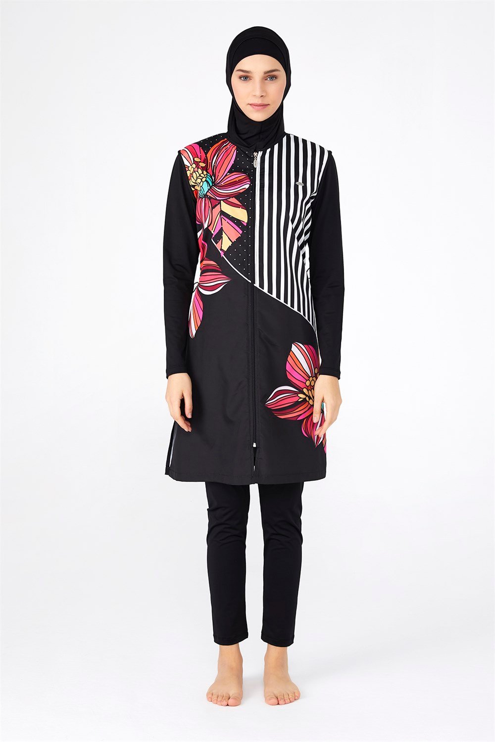 Adasea Tam Kapalı Tesettür Mayo 2179 Siyah