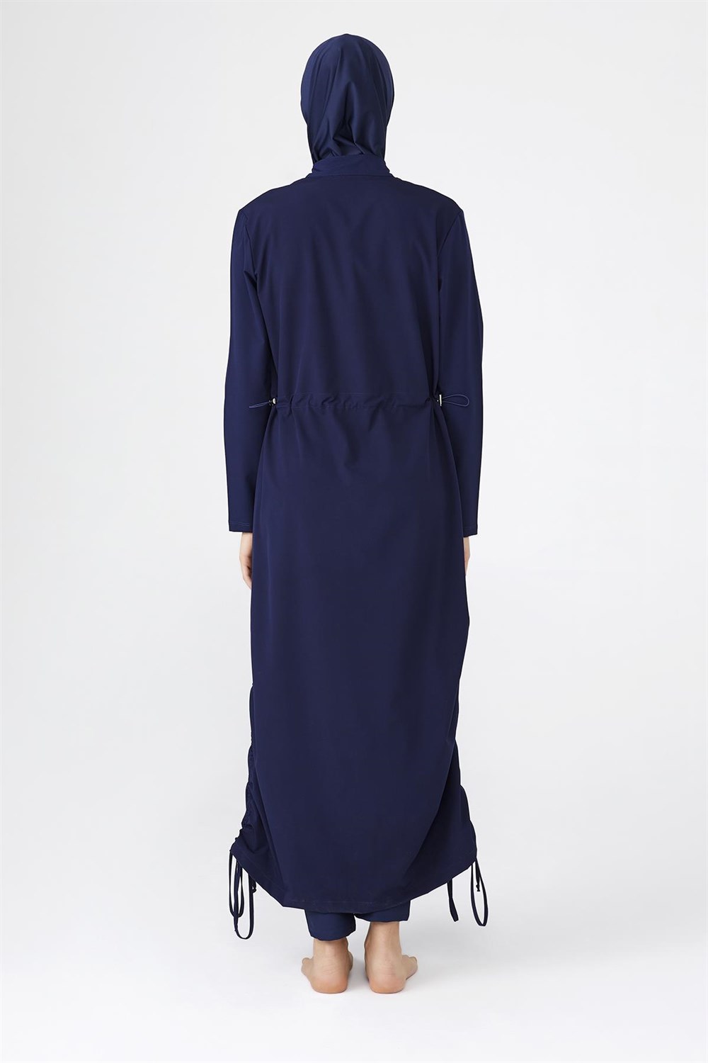 Adasea Tam Kapalı Tesettür Mayo Uzun Tam Boy 4065 Açık Lacivert