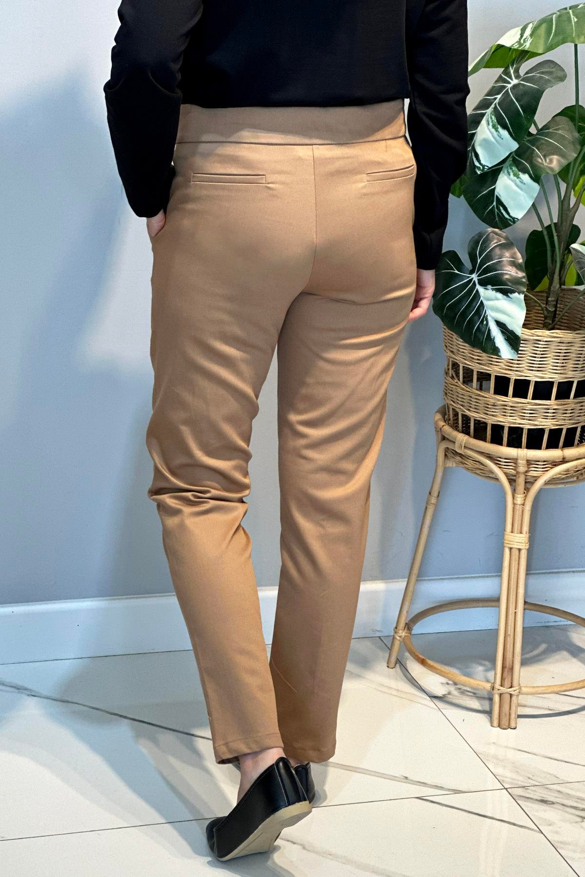 Bilek Boy Kumaş Pantolon 16032 Camel