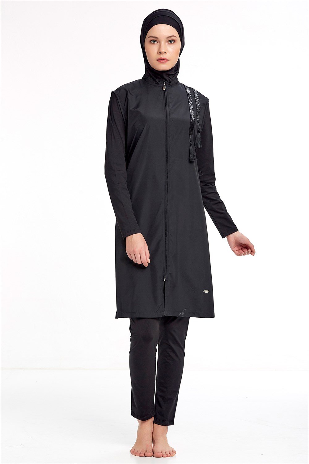 Büyük Beden Tam Kapalı Tesettür Mayo 1262 Siyah