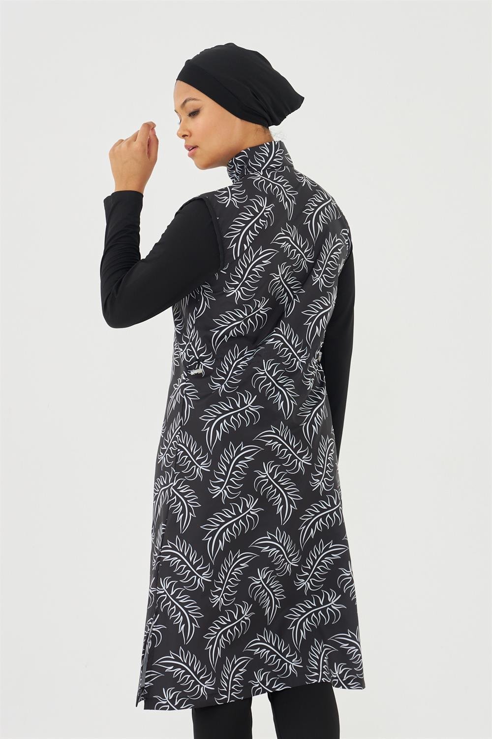 Büyük Beden Tam Kapalı Tesettür Mayo Deniz Mayosu TD703-13