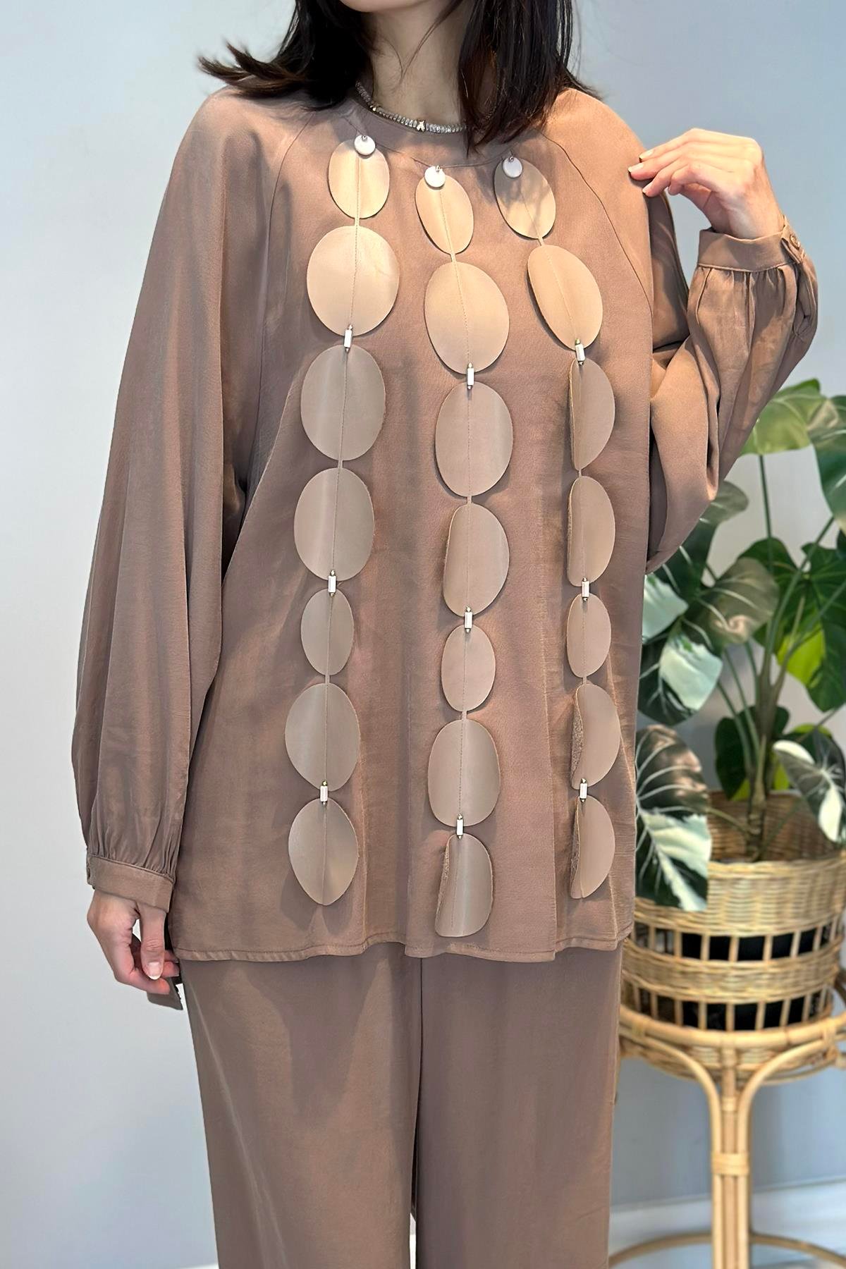 Cookıe Pantolonlu Takım 6907 Camel