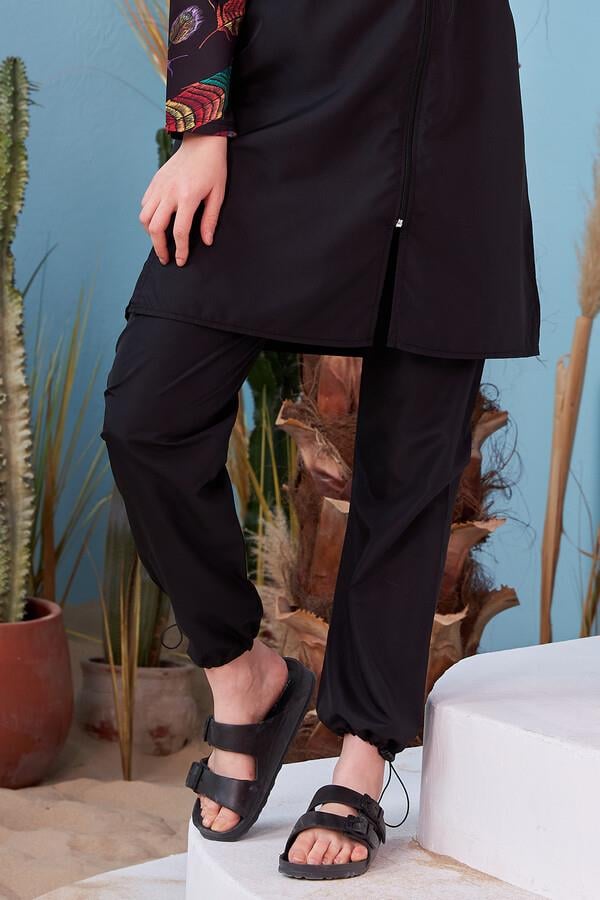 Deniz Havuz Paraşüt Tek Alt Siyah Remsa Mayo RTB-03-PARASUT