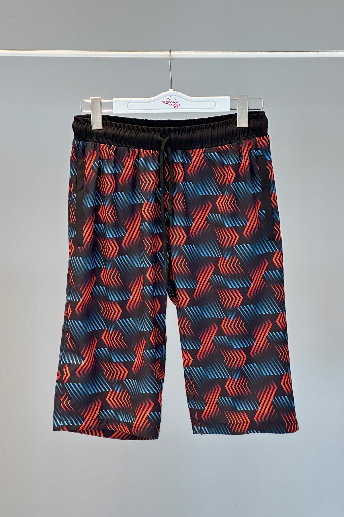 Desenli Erkek Şort Kapri Mayo RKS-04 Remsa Mayo