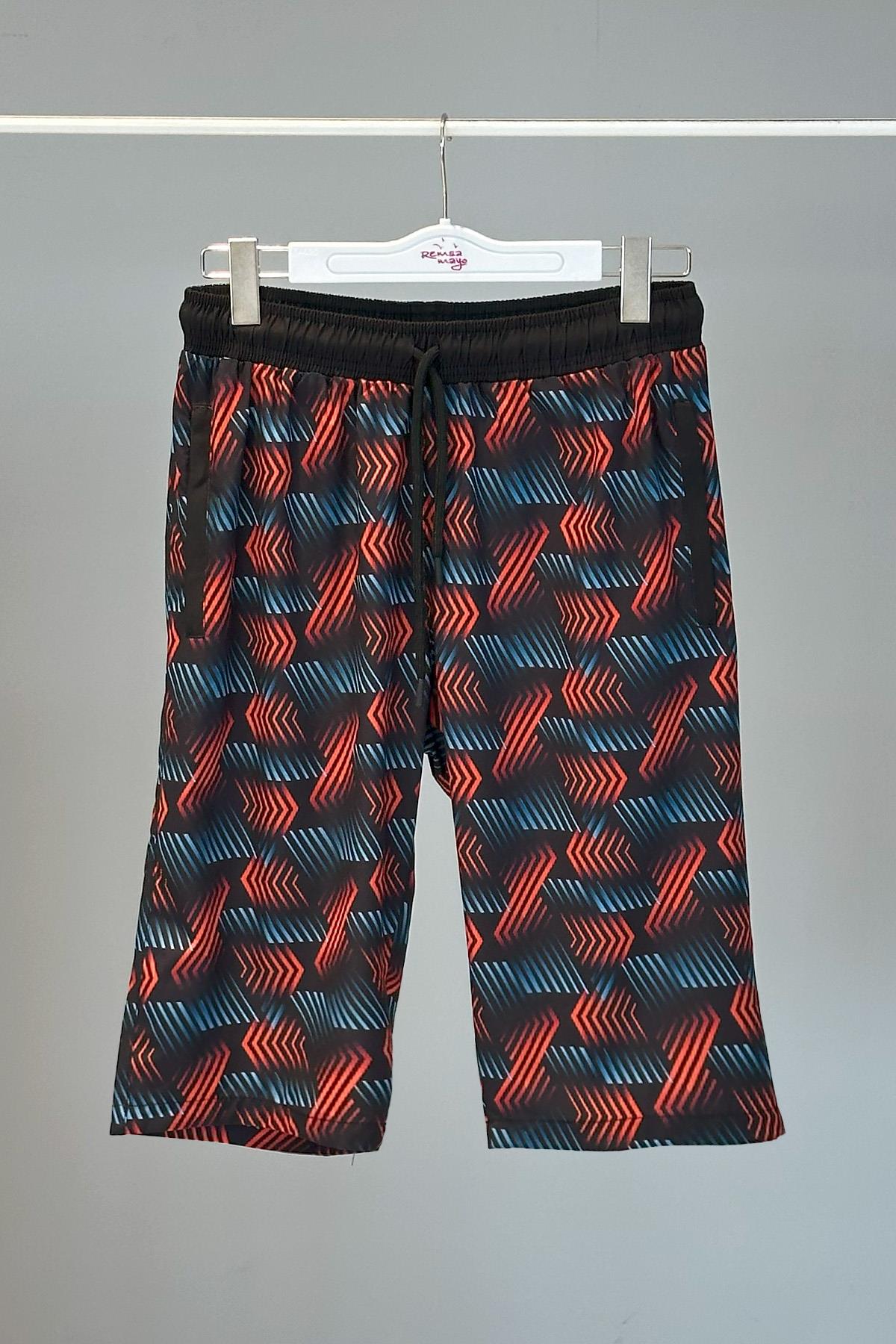 Desenli Erkek Şort Kapri Mayo RKS-04 Remsa Mayo