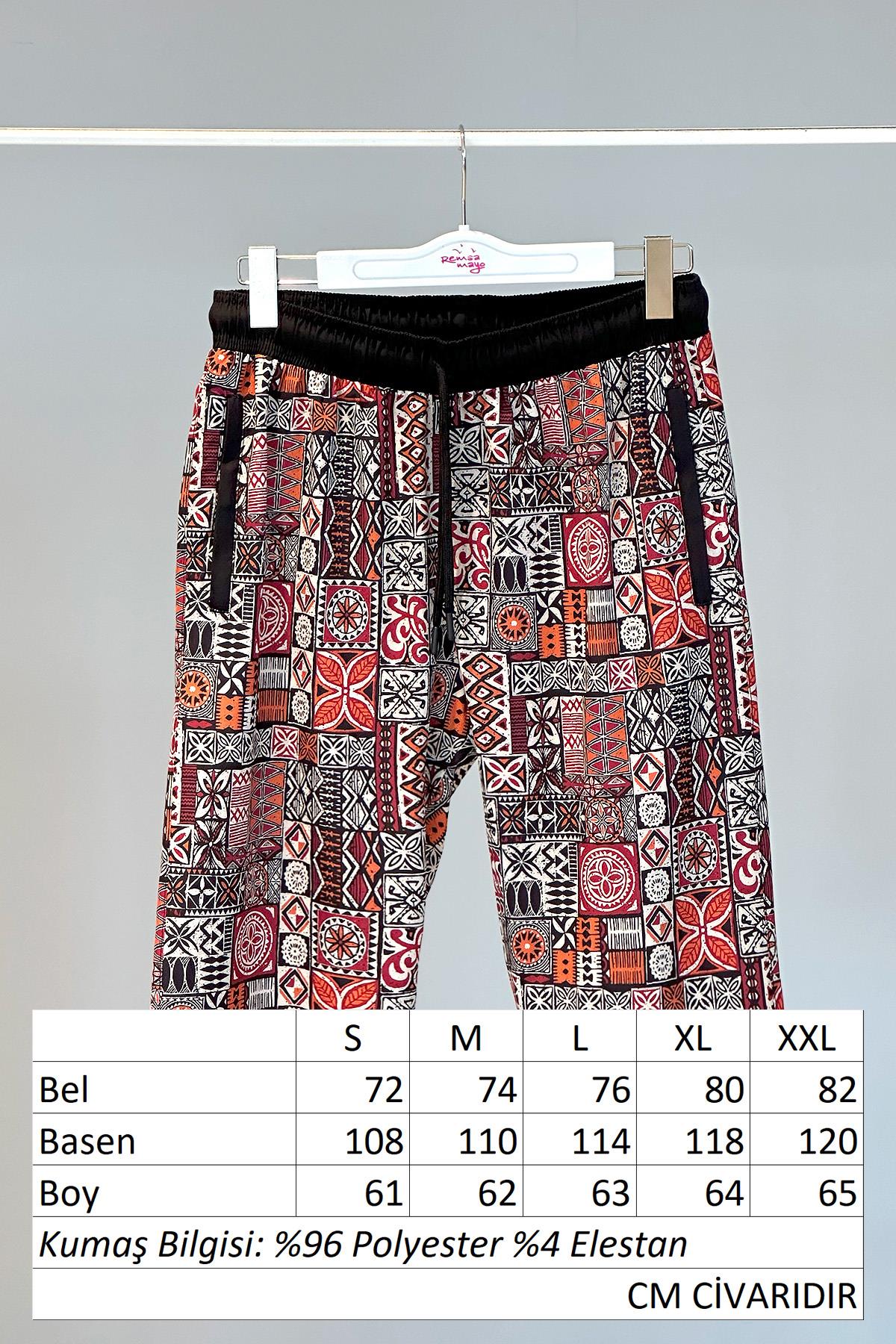 Desenli Erkek Şort Kapri Mayo RKS-05 Remsa Mayo