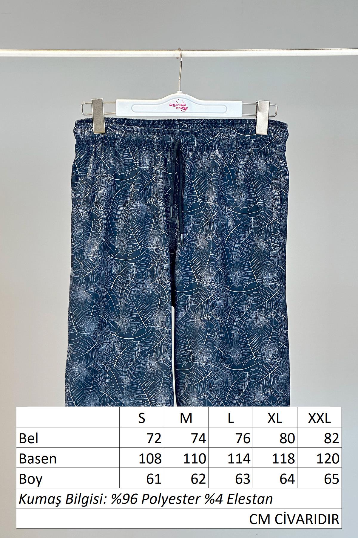 Desenli Erkek Şort Kapri Mayo RKS-07 Remsa Mayo