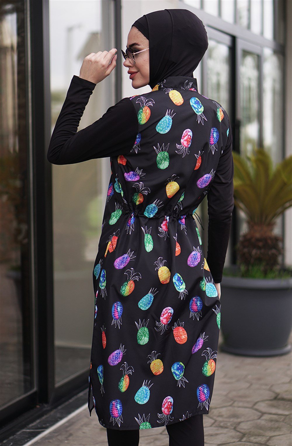 Emayo Tam Kapalı Tesettür Mayo 2004 Çiğdem RengiRengarenk Ananas