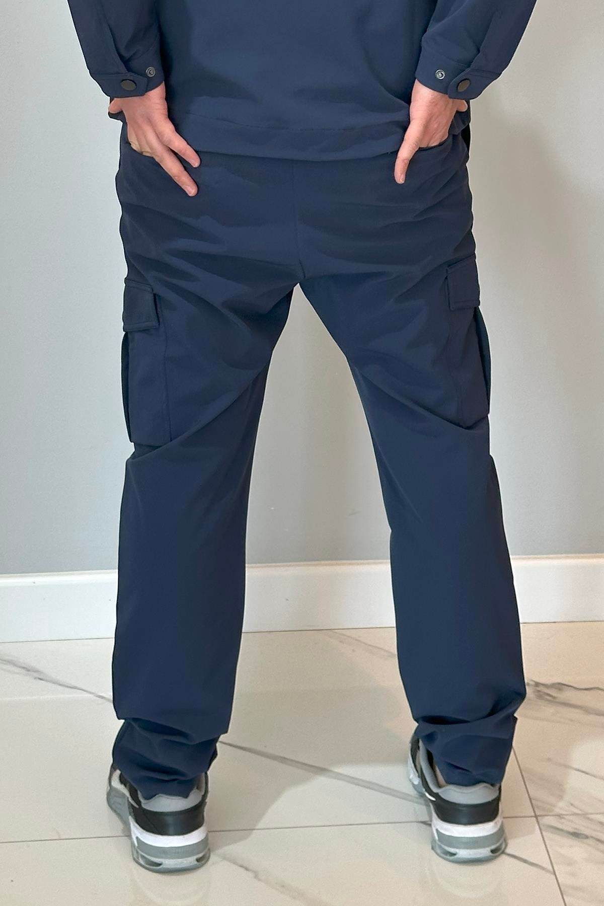 Erkek Çıtçıtlı Pantolon 24720 Lacivert