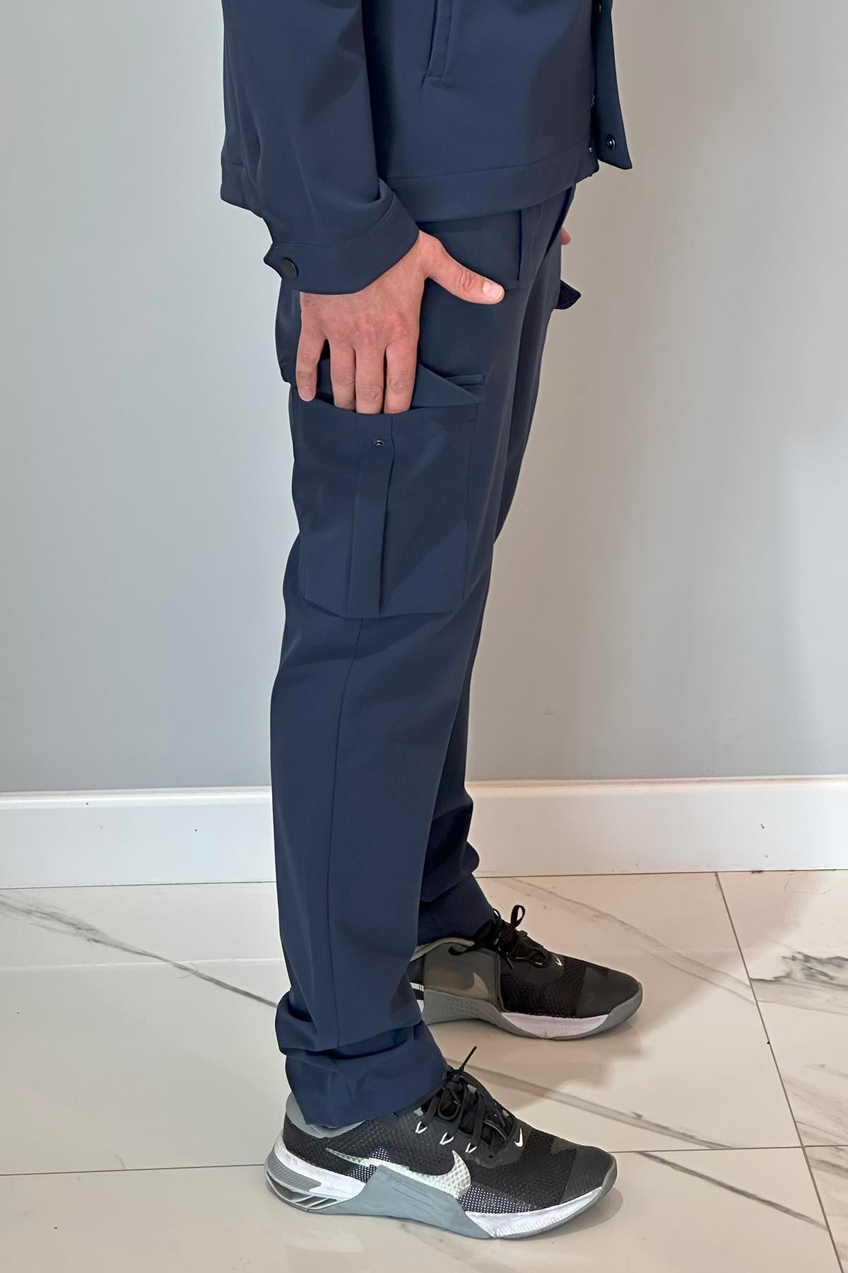 Erkek Çıtçıtlı Pantolon 24720 Lacivert