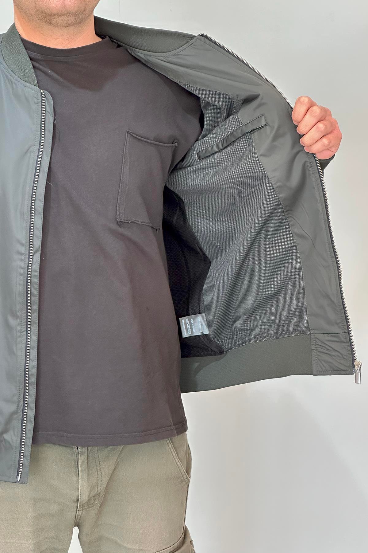 Erkek Kolej Yaka Mevsimlik Ceket Tek Üst REU-9127 Haki