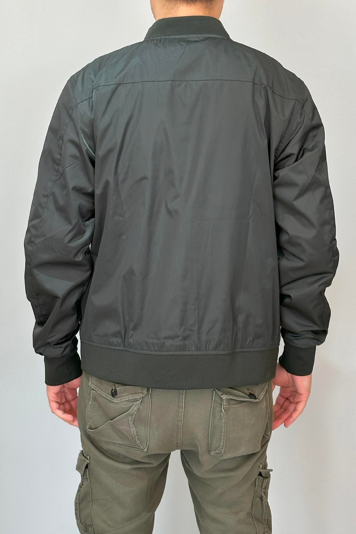 Erkek Kolej Yaka Mevsimlik Ceket Tek Üst REU-9127 Haki