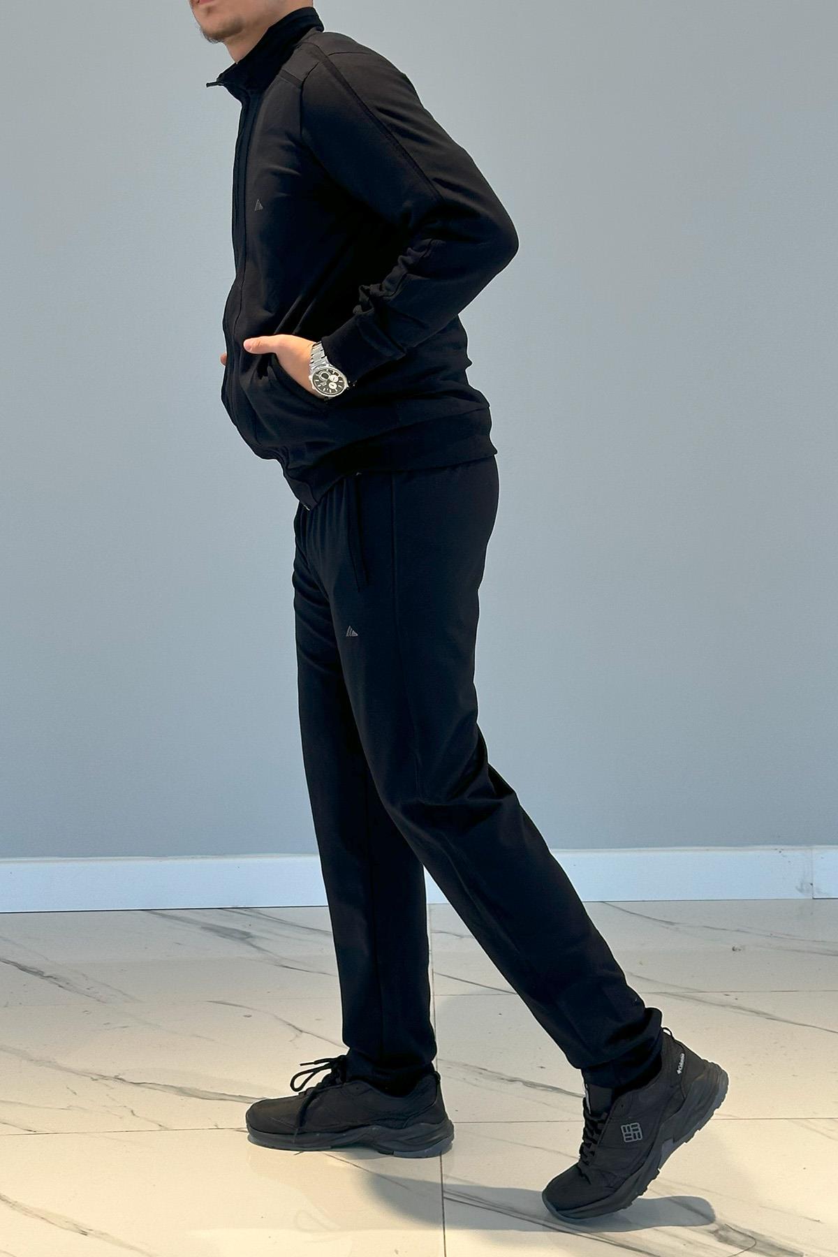 Erkek Likralı Penye Eşofman Takımı 3714 Lacivert