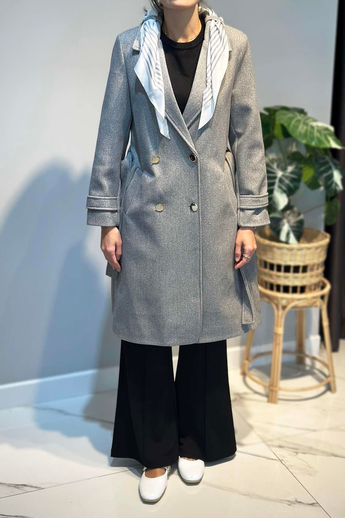 Fular Detay Kaban 30064 Gri