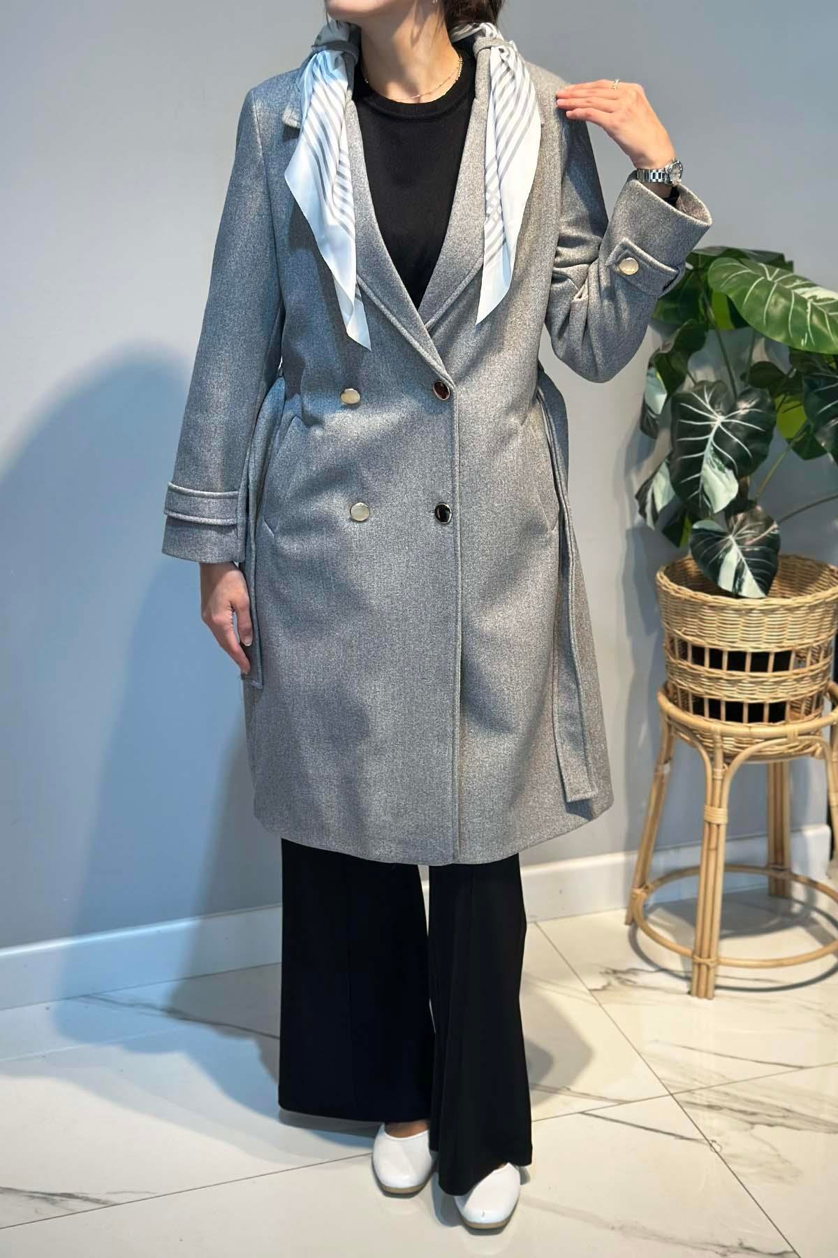 Fular Detay Kaban 30064 Gri