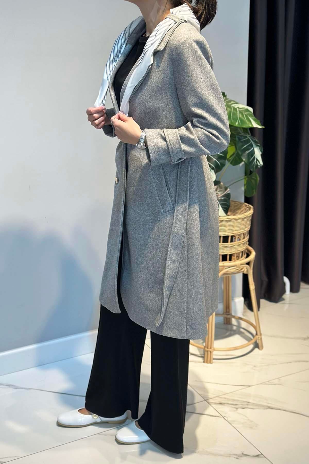 Fular Detay Kaban 30064 Gri