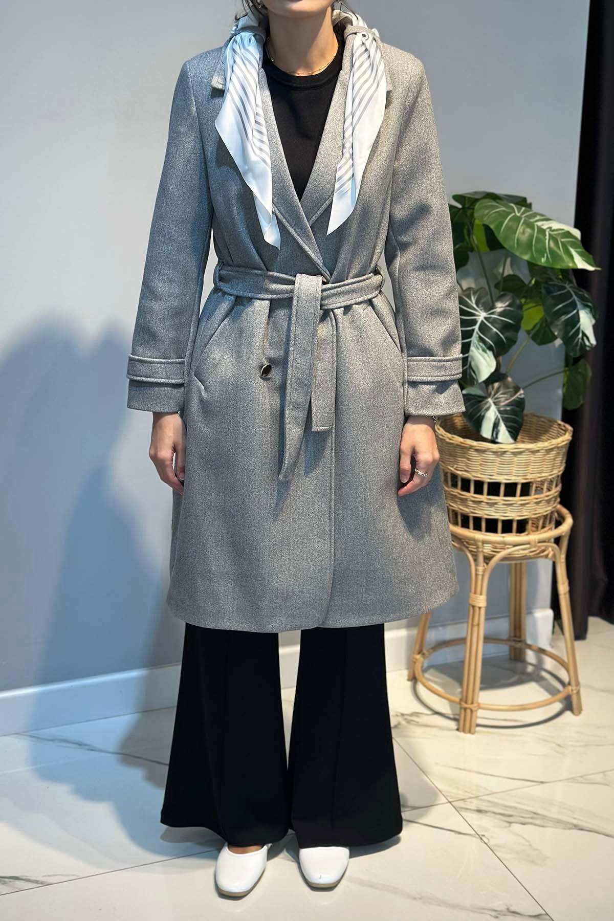 Fular Detay Kaban 30064 Gri