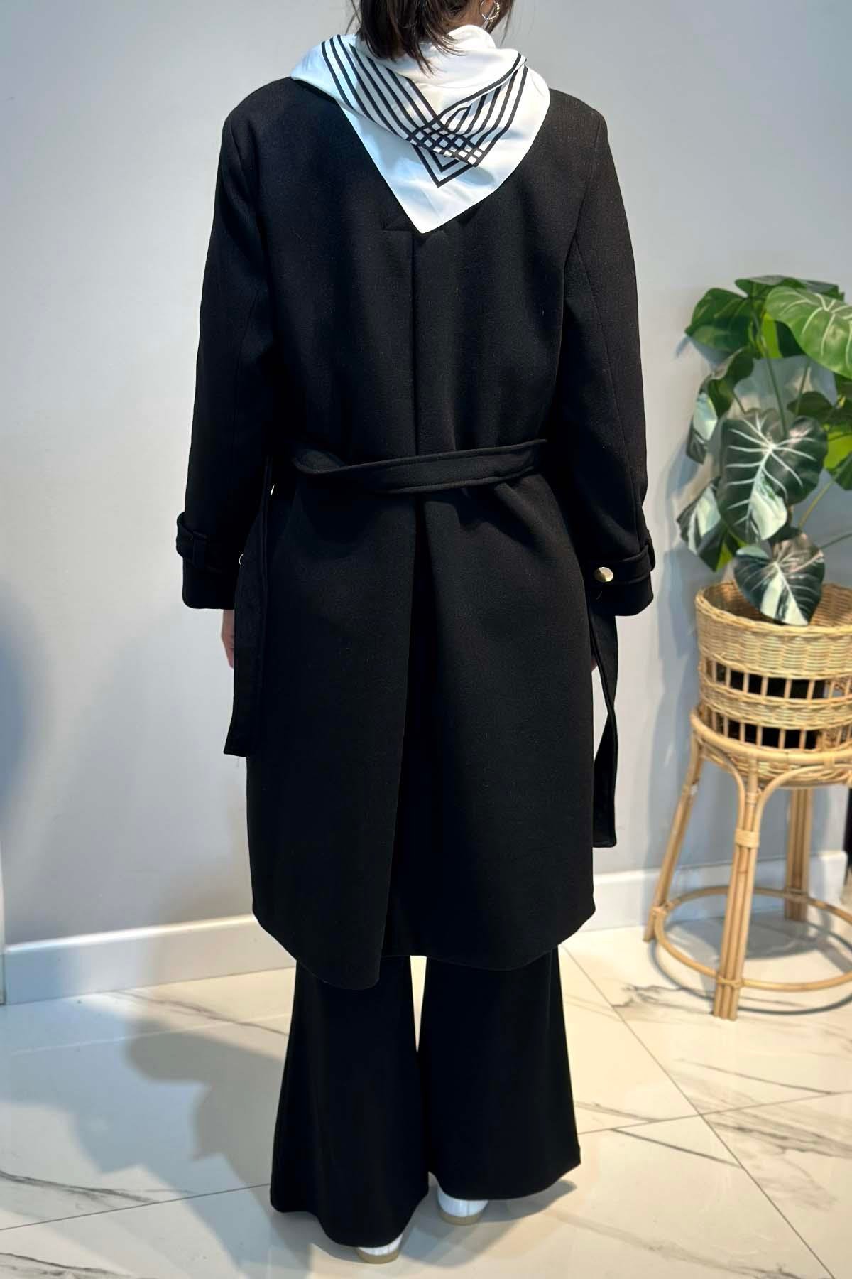 Fular Detay Kaban 30064 Siyah