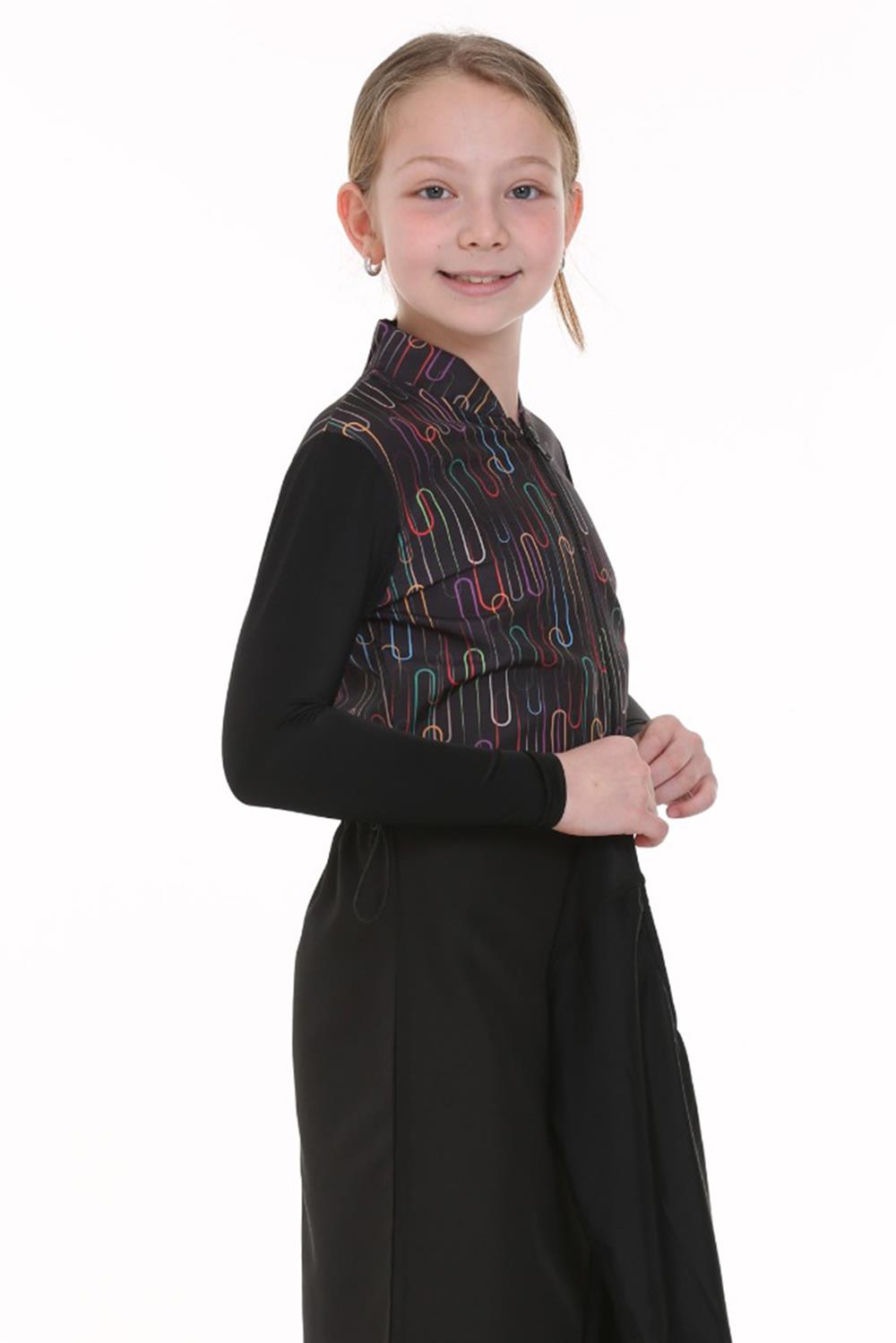 Genç Tam Kapalı Tesettür Mayo 2390 TC Siyah Remsa Mayo