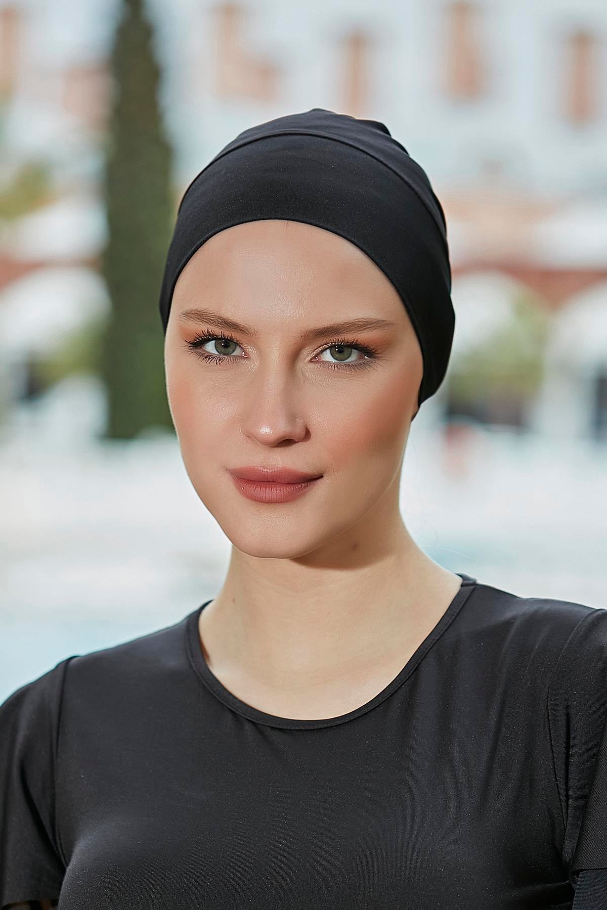 Havuz Deniz Düz Bone 999-01 Siyah