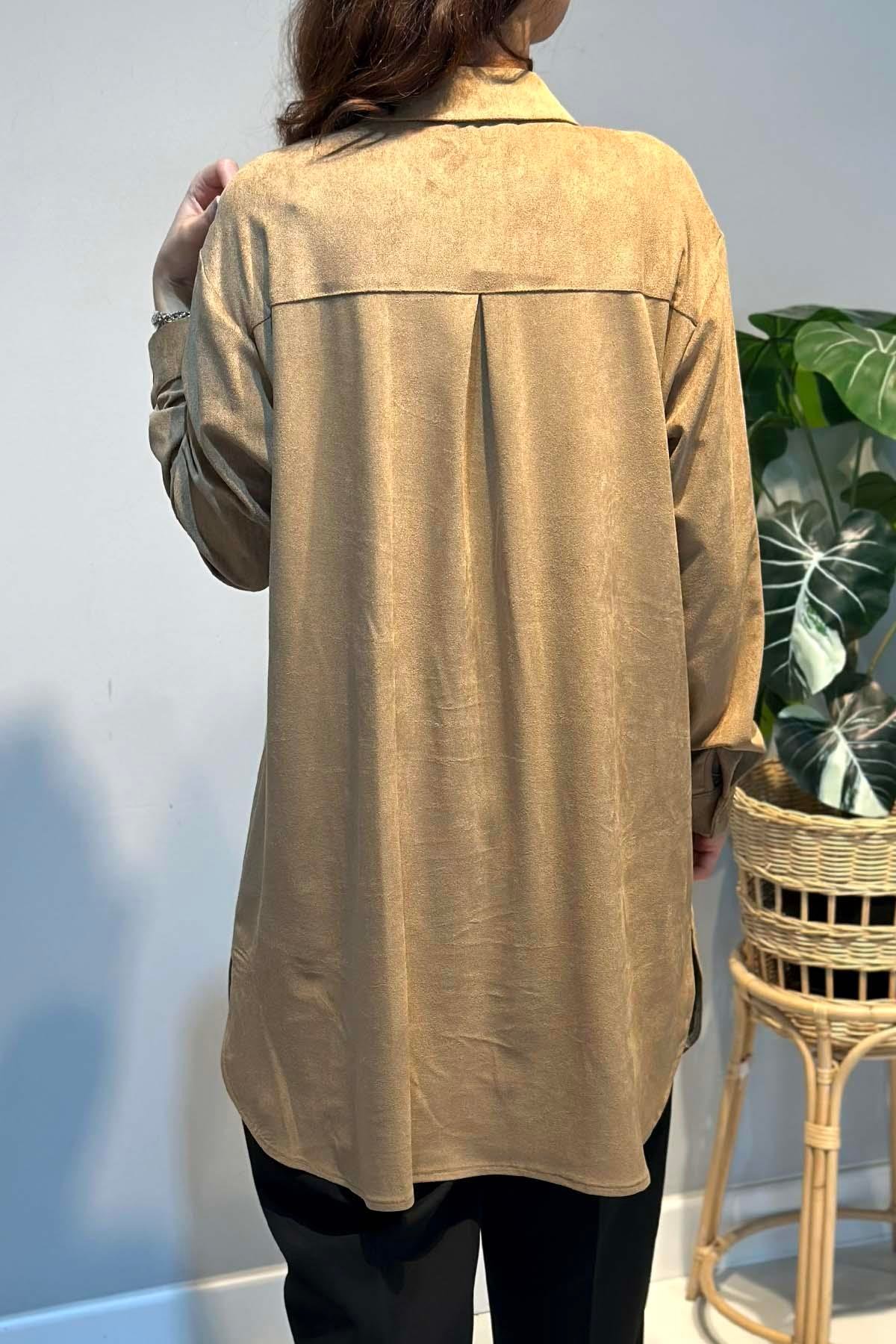 Kadın Süet Tunik 3300 Bej