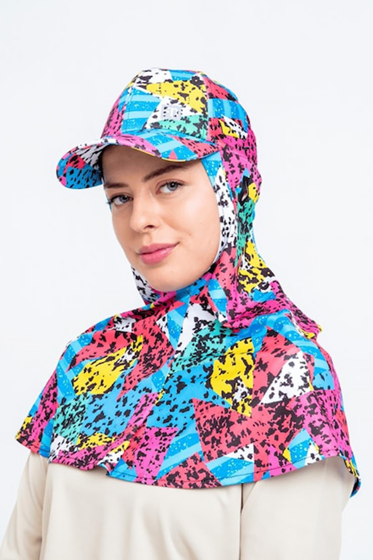 Kepli Spor Retro Baskılı Bone FD Sports A500.77 Renkli